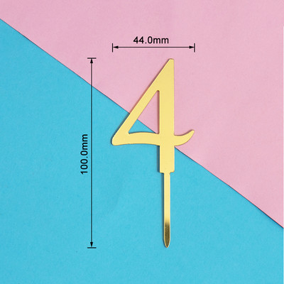 PACHET de 10 bucăți Mini numărul de aniversare pentru tort pentru aniversare, acrilic, pentru decorarea tortului, pentru petrecerea de aniversare.