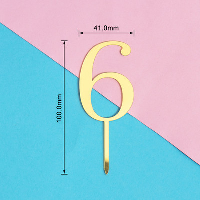 PACHET de 10 bucăți Mini numărul de aniversare pentru tort pentru aniversare, acrilic, pentru decorarea tortului, pentru petrecerea de aniversare.