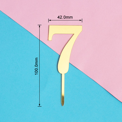 PACHET de 10 bucăți Mini numărul de aniversare pentru tort pentru aniversare, acrilic, pentru decorarea tortului, pentru petrecerea de aniversare.