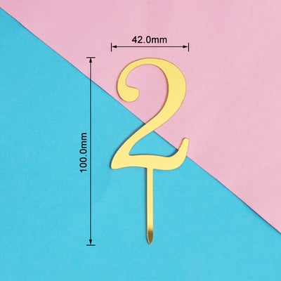 PACHET de 10 bucăți Mini numărul de aniversare pentru tort pentru aniversare, acrilic, pentru decorarea tortului, pentru petrecerea de aniversare.