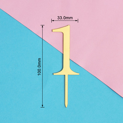 PACHET de 10 bucăți Mini numărul de aniversare pentru tort pentru aniversare, acrilic, pentru decorarea tortului, pentru petrecerea de aniversare.