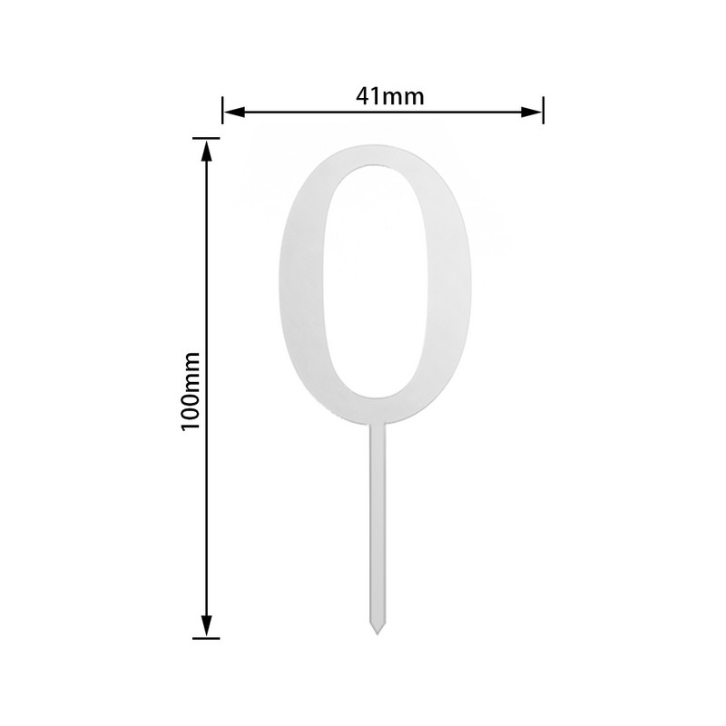 PACHET de 10 bucăți Mini numărul de aniversare pentru tort pentru aniversare, acrilic, pentru decorarea tortului, pentru petrecerea de aniversare.