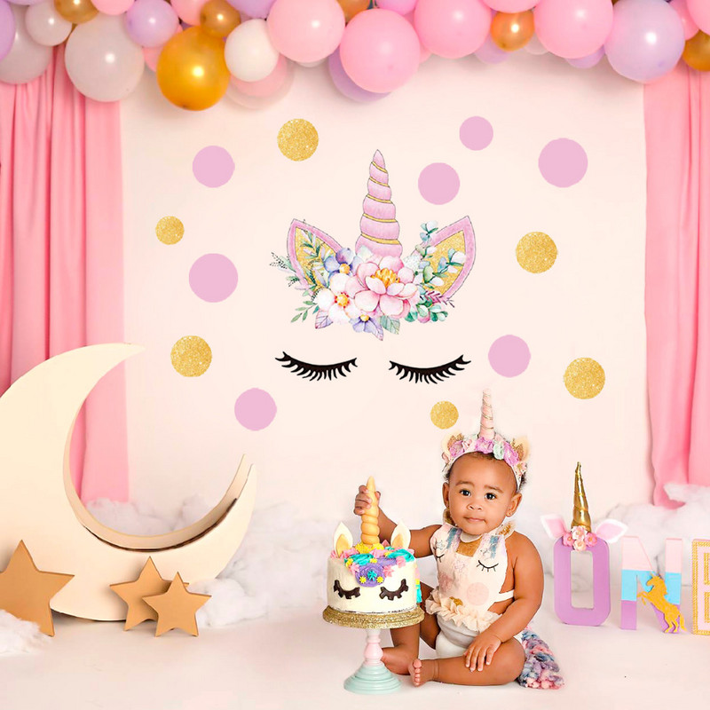 Huiran Unicorn Horn Topper Topper Unicorn Birthday Party Decor Djeca favoriziraju Unicorn Dodaci Ukrasi za torte Alati Pribor