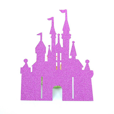 Glitter Cardstock Printsessi printsi pidu soosib muinasjutulist lossi koogipead kihlamiseks pulmade sünnipäevakoogi kaunistamiseks