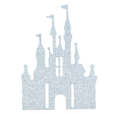 Glitter Cardstock Printsessi printsi pidu soosib muinasjutulist lossi koogipead kihlamiseks pulmade sünnipäevakoogi kaunistamiseks