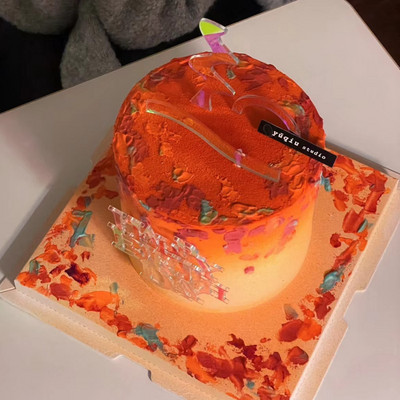 Little Daisy Akrilni nadjev za rođendansku tortu Pink Gold Kids Happy Birthday Pokrivač za tortu Dekoracija Baby Shower Party pribor za pečenje