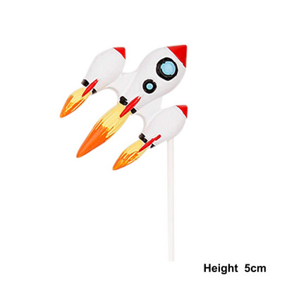 Space Universe Cake Topper Rocket Planet Cupcake Toppers Astronaut Copii Space Theme Party Decoratiuni pentru tort La mulți ani