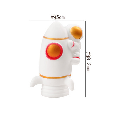 Space Universe Cake Topper Rocket Planet Cupcake Toppers Astronaut Copii Space Theme Party Decoratiuni pentru tort La mulți ani
