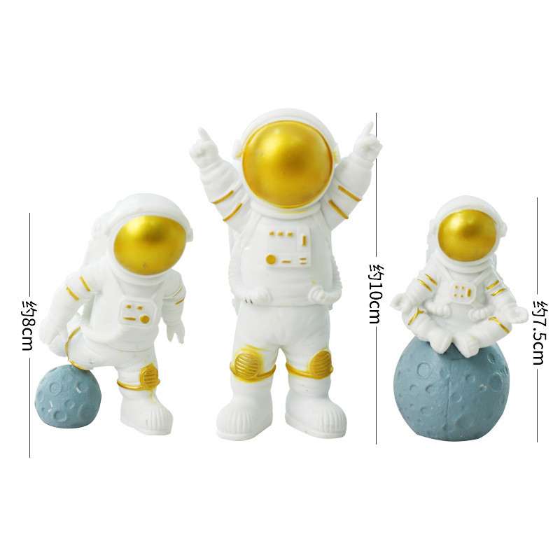 Space Universe Cake Topper Rocket Planet Cupcake Toppers Astronaut Copii Space Theme Party Decoratiuni pentru tort La mulți ani