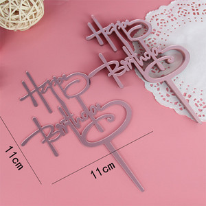 Alat za ukrašavanje torti od 10 komada Akrilni sretan rođendanski nadjev za tortu Znak Party Vjenčanje Dekoracija deserta Pečenje pribora za ukrašavanje torte