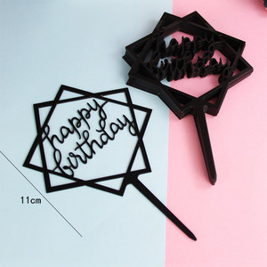 Alat za ukrašavanje torti od 10 komada Akrilni sretan rođendanski nadjev za tortu Znak Party Vjenčanje Dekoracija deserta Pečenje pribora za ukrašavanje torte