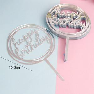 Alat za ukrašavanje torti od 10 komada Akrilni sretan rođendanski nadjev za tortu Znak Party Vjenčanje Dekoracija deserta Pečenje pribora za ukrašavanje torte