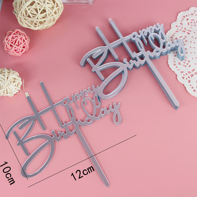Alat za ukrašavanje torti od 10 komada Akrilni sretan rođendanski nadjev za tortu Znak Party Vjenčanje Dekoracija deserta Pečenje pribora za ukrašavanje torte