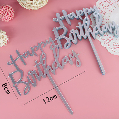 Alat za ukrašavanje torti od 10 komada Akrilni sretan rođendanski nadjev za tortu Znak Party Vjenčanje Dekoracija deserta Pečenje pribora za ukrašavanje torte