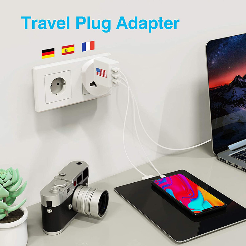 Adaptor priză UE 16A 250V Adaptor de călătorie Convertor UE 2 priză rotundă AU UK CN US DE la UE Adaptor universal de înaltă calitate