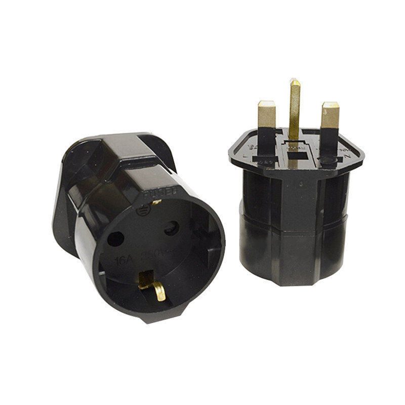 NOVI univerzalni EU u UK utikač 2 pinski u UK 3 pinski utikač pretvorbena utičnica putni adapter strujni utikač s Erdung Protect Safety