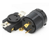 Must L5-20P&R L5-30P&R L6-20P&R L6-30P&R NEMA US 3-pooluseline generaator Väljalülitusvastane tööstusmuunduri pistikupesa Ameerika toitepistik