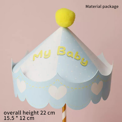 Karikatūra Dzīvnieks vienradzis kūkas dekorēšana Karuselis meitene zēns mazulis dzimšanas dienā kūciņas topper Daudz laimes dzimšanas dienas ballītes dekors bērniem dāvana