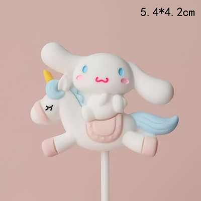 Karikatūra Dzīvnieks vienradzis kūkas dekorēšana Karuselis meitene zēns mazulis dzimšanas dienā kūciņas topper Daudz laimes dzimšanas dienas ballītes dekors bērniem dāvana