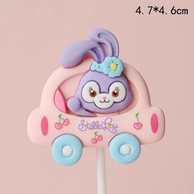 Karikatūra Dzīvnieks vienradzis kūkas dekorēšana Karuselis meitene zēns mazulis dzimšanas dienā kūciņas topper Daudz laimes dzimšanas dienas ballītes dekors bērniem dāvana