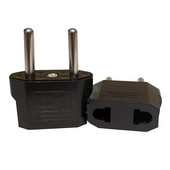 6 komada adaptera EU utikača s 2 pina na EU 2 okrugli utikač s utičnicom Ulaz AC 110V-250V 10A pretvarač putnih utikača, adapteri za struju 220V