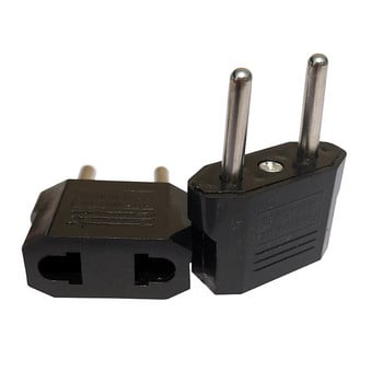 6 τεμ. EU Plug Adapter 2 Pin to EU 2 Round Pin Plug Socket Input AC 110V-250V 10A Travel Plug Converter Μετασχηματιστές ρεύματος 220V