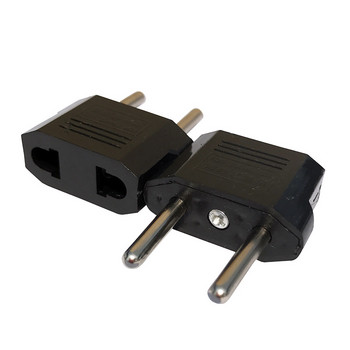 6 бр. EU Plug Adapter 2 Pin to EU 2 Round Pin Plug Plug Socket Input AC 110V-250V 10A Travel Plug Converter Захранващи адаптери 220V