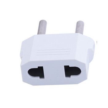 6 бр. EU Plug Adapter 2 Pin to EU 2 Round Pin Plug Plug Socket Input AC 110V-250V 10A Travel Plug Converter Захранващи адаптери 220V