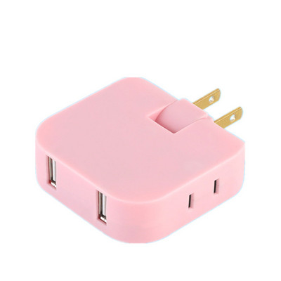 US Power Plug Adapter Sklopivi produžetak s USB konverterskom utičnicom Prijenosno punjenje Sync Lagane električne utičnice Utičnica