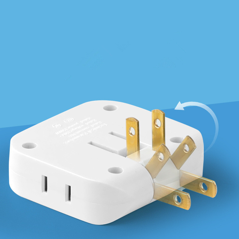 US Power Plug Adapter Sklopivi produžetak s USB konverterskom utičnicom Prijenosno punjenje Sync Lagane električne utičnice Utičnica