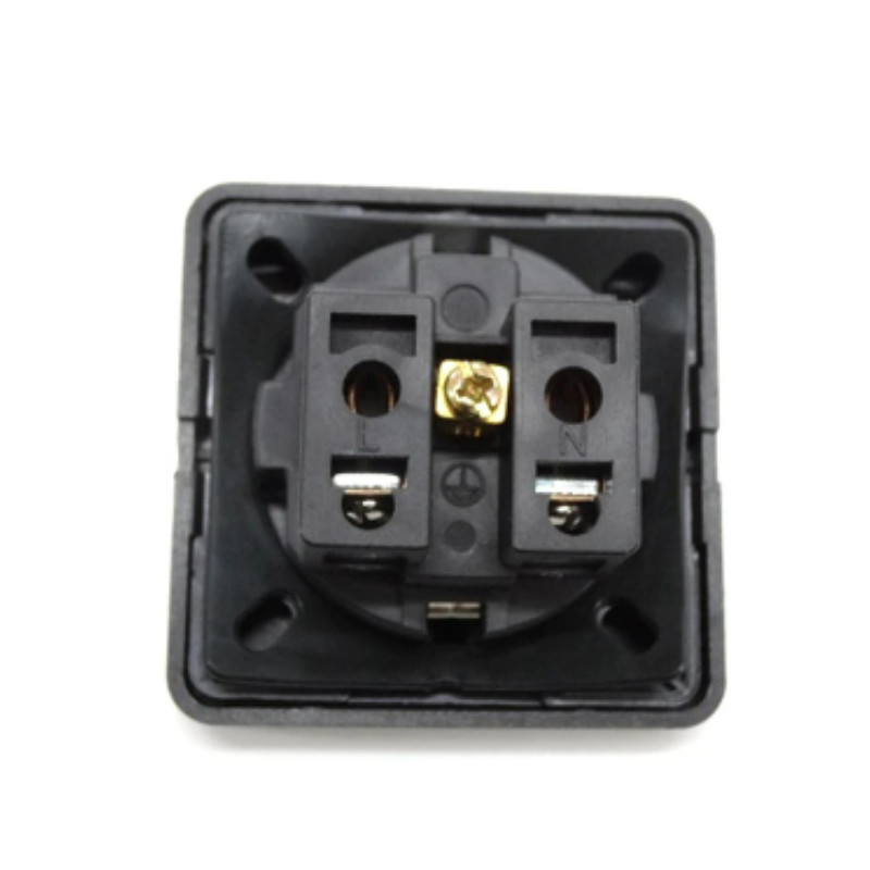 Crno bijela 16A 250V IP44 četvrtasti poklopac Europska njemačka vanjska vodootporna utičnica industrija Vodootporna utičnica