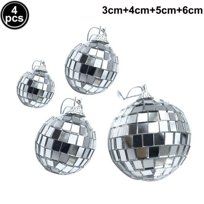 3/4 buc. Topperuri colorate pentru tort cu bile transparentă Bubble Ball Cupcake Topper Minge de Crăciun pentru Anul Nou, Crăciun, nuntă, decorațiuni pentru petrecerea de naștere
