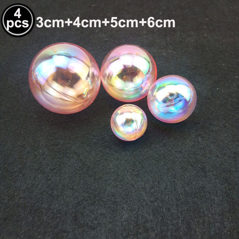 3/4 buc. Topperuri colorate pentru tort cu bile transparentă Bubble Ball Cupcake Topper Minge de Crăciun pentru Anul Nou, Crăciun, nuntă, decorațiuni pentru petrecerea de naștere