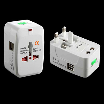 универсален адаптер за пътуване us to eu All In One Converter Charger Worldwide Universal US UK AU EU Electrical USB Power Plug Adapter