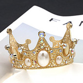 Metalinės karūnos torto viršelis auksinės spalvos torto dekoratyvinis papuošalas Vestuvių princesės gimtadienio deserto dekoravimo vėliavėlės