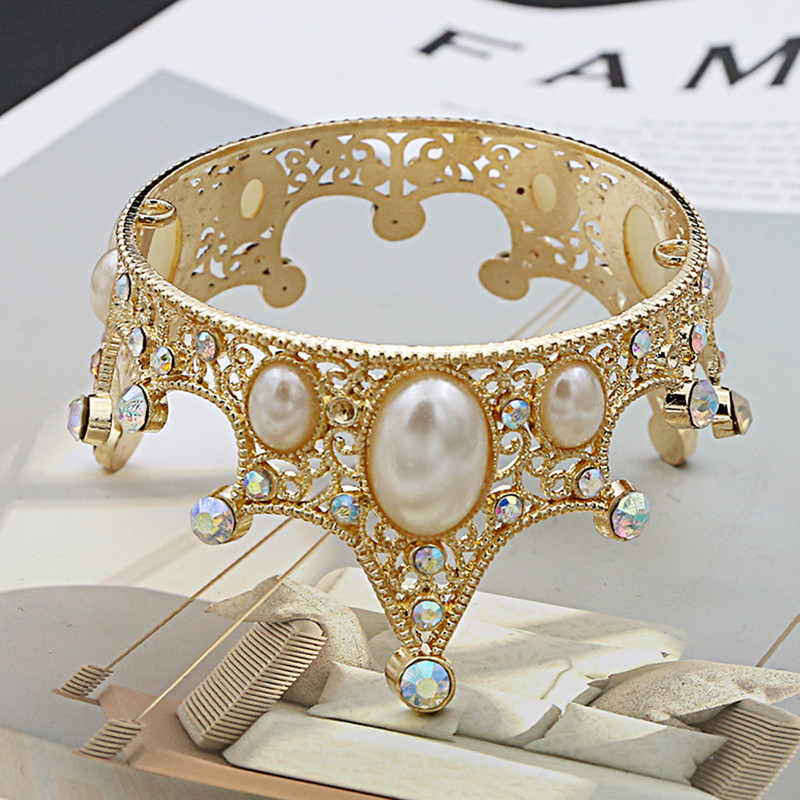 Metalinės karūnos torto viršelis auksinės spalvos torto dekoratyvinis papuošalas Vestuvių princesės gimtadienio deserto dekoravimo vėliavėlės