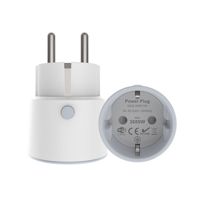 Tuya Smart Pulg EU FR WiFi bežična utičnica za daljinsko mjerenje vremena s monitorom napajanja 16 A 3680 W utičnicom radi s Alexa Echo Google Home