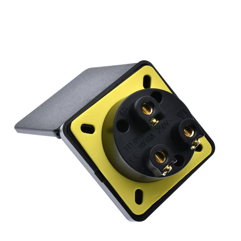 EU US AU UK Univerzalna vodootporna zidna utičnica s poklopcem 250V 10A IP44 AC utičnica*