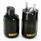 Oyaide C-004 P-004E Schuko Europe EU toitepistik roodiumkattega IEC helipistik emas-isane MATIHUR audio hifi