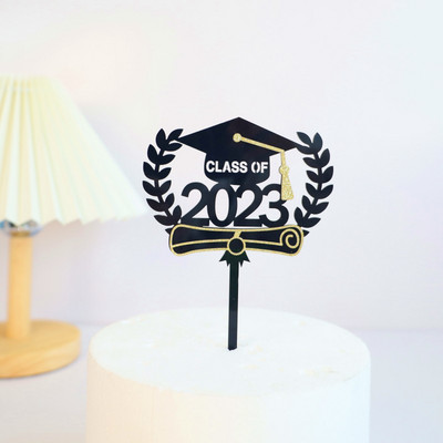 Novih 9 stilova Preljevi za torte za maturalnu zabavu 2023. Akrilne čestitke za maturu za studente Dekoracija torte za maturalnu zabavu