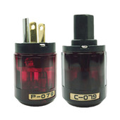 Oyaide pozlaćeni C-079 IEC ženski P-079 muški američki utikač Audio konektor Hifi DIY Audio hifi