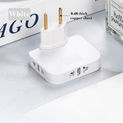 EU utikač 180 stupnjeva rotirajući konverter utičnica 3 u 1 produžni utikač bijeli/crni/ružičasti/plavi tanki adapter za bežičnu utičnicu utičnice