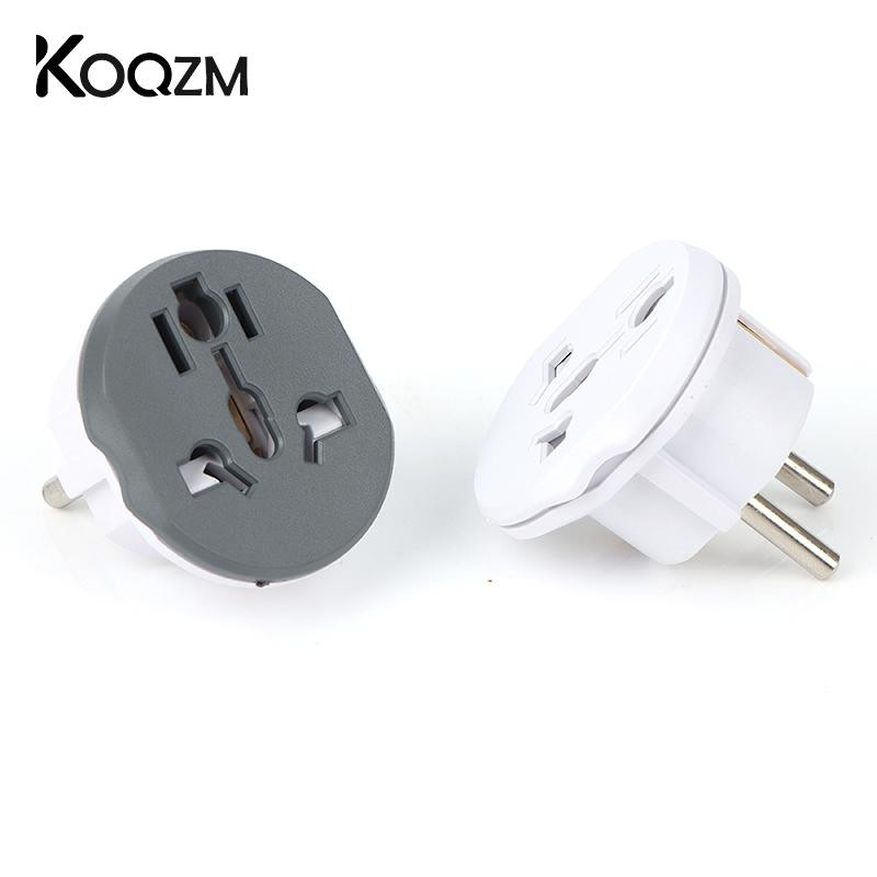 Univerzális 16A EU dugós átalakító EU adapter 2 kerek tűs aljzat AU US UK CN EU fali tápcsatlakozó 16A 250V otthoni utazási adapter