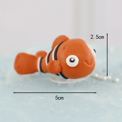 Barkácsolás cápa születésnapi torta tetején óceán polip téma akril betét party dekoráció puha kerámia baba gyerek boldog torta dekoráció ajándékok