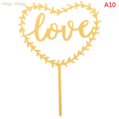 10 kom./lot novih više stilskih akrilnih rukopisnih natpisa sretan rođendan na vrhu torte, desertna dekoracija za rođendansku zabavu, lijep poklon