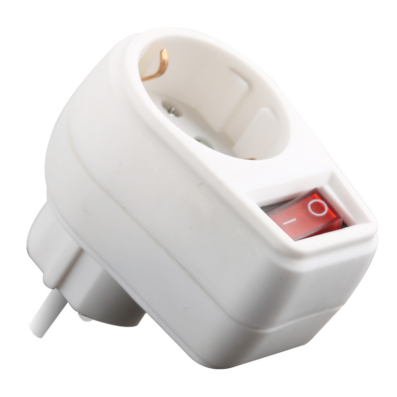 4,8 MM EU utikač, europski standardni strujni adapter 250 V 16 A, adapterska utičnica s prekidačem za uključivanje
