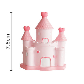 Χρόνια πολλά Διακόσμηση Princess Prince Castle Dessert Dress Pink Blue Baking Cupcake Cake Toppers Cake Flags Pary Supplies