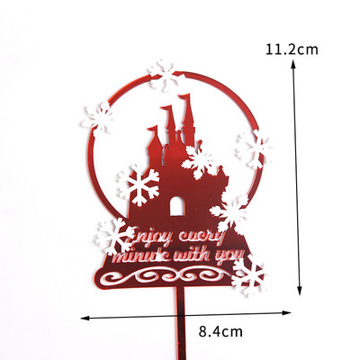 Sretan rođendan Dekoracija Princeza Princeza Dvorac Desertna haljina Ružičasto Plava Pečenje Cupcake Preljevi za torte Zastavice za torte Pary pribor