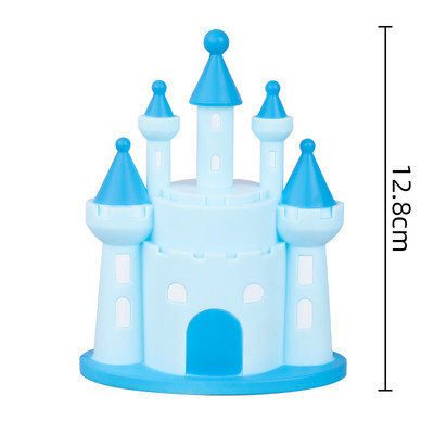 Sretan rođendan Dekoracija Princeza Princeza Dvorac Desertna haljina Ružičasto Plava Pečenje Cupcake Preljevi za torte Zastavice za torte Pary pribor