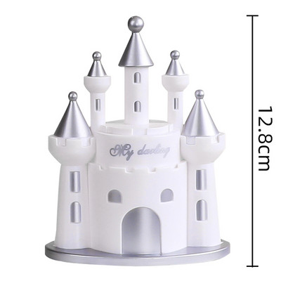 Sretan rođendan Dekoracija Princeza Princeza Dvorac Desertna haljina Ružičasto Plava Pečenje Cupcake Preljevi za torte Zastavice za torte Pary pribor